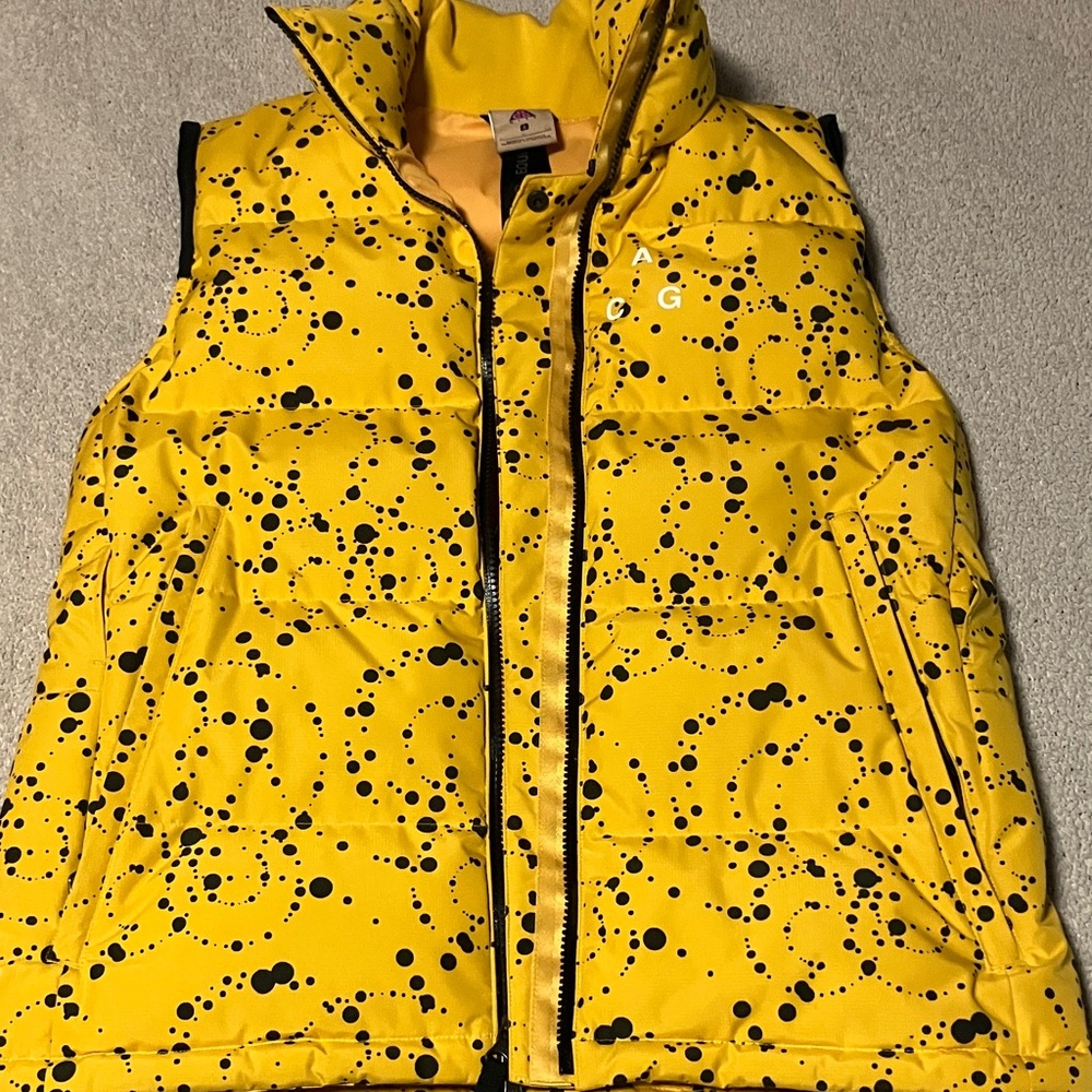 Nike ACG Yellow and Black Down Vest